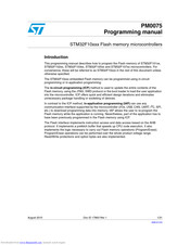 St STM32F101xx series Programming Manual