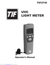 TIF TIF3710 Operator's Manual