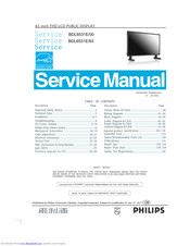 Philips BDL6531E/00 Service Manual
