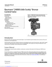 Emerson Baumann 24000 Little Scotty Instruction Manual