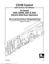 Horton C2150 Manuals Manualslib