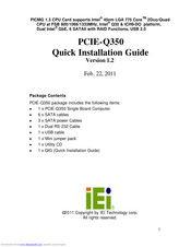 IEI Technology PCIE-Q350 Quick Installation Manual