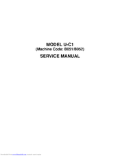 Ricoh U-C1 B051 Service Manual
