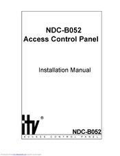 ITV NDC-B052 Installation Manual