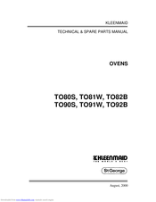 Kleenmaid TO82B Technical Manual