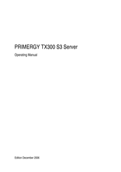 PRIMERGY TX300 S3 Operating Manual