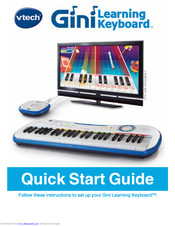 VTech Gini Learning Keyboard Quick Start Manual
