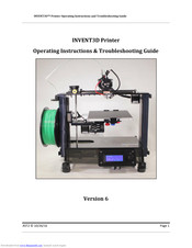 AST2 INVENT3D Operating Instructions And Troubleshooting Manual
