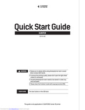 Flashforge Hunter Quick Start Manual