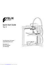 Felix printers Tec 4 Quick Start Manual