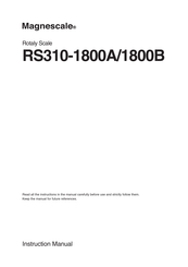Magnescale RS310-1800B Instruction Manual