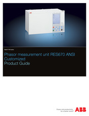 ABB Relion 670 series Product Manual