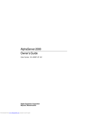 Digital Equipment AlphaServer 2000 Owner's Manual