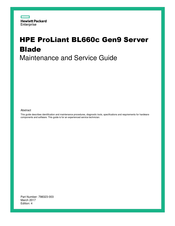 HPE ProLiant BL660c Maintenance And Service Manual
