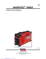 Lincoln Electric INVERTEC 160SX Operator's Manual