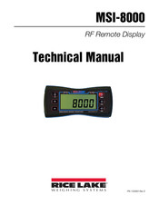 Rice Lake MSI-8000 Technical Manual