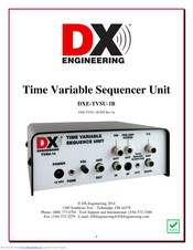 DX Engineering DXE-TVSU-1B Manual