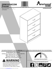 Ameriwood HOME 5998335WCOM Instruction Booklet