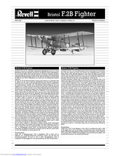 REVELL Bristol F.2B Fighter Assembly Instructions Manual