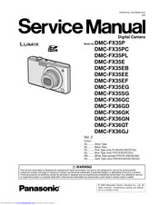 Panasonic DMC-FX36GJ Service Manual