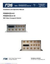 Flight Display Systems FDSDIVCS-4-10 Installation And Operation Manual