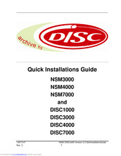 Disc DISC4000 Quick Installation Manual