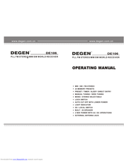 DEGEN DE106 Operating Manual