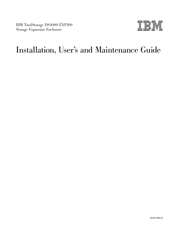 IBM TotalStorage EXP100 Installation, User's, And Maintenance Manual