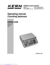 KERN CXB Series Operating Manual