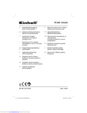 EINHELL TC-WD 200 Operating Instructions Manual