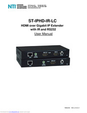 NTI ST-IPHD-IR-LC User Manual