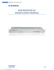 Kvarta DVB MONITOR M1 User Manual