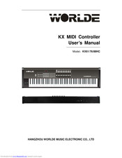 HANGZHOU WORLDE MUSIC ELECTRONIC KX61/76/88HC User Manual