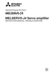 Mitsubishi Electric MELSERVO-J4 Instruction Manual Trouble Shooting