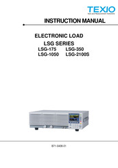 Texio LSG-2100S Instruction Manual