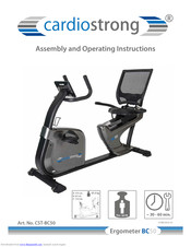 CARDIOSTRONG CST-BC50 Assembly And Operating Instructions Manual