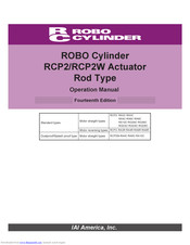 Iai ROBO Cylinder RCP2 Operation Manual