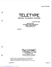 Teletype 28 Installation Manual