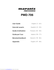 Marantz PMD-706 User Manual