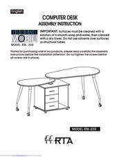 Techni Mobili Techni Mobili RTA-220 Assembly Instruction Manual