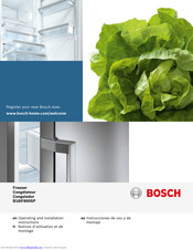 Bosch B18IF800SP Operating And Installation Instructions