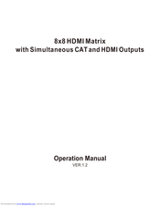 HDTV Supply HDTV88CAT Operation Manual