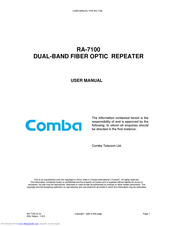 Comba RA-7100 User Manual