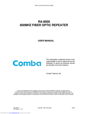 Comba RA-8000 User Manual