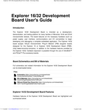 Microchip Developer Explorer 16/32 User Manual