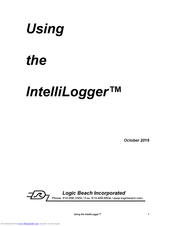 Logic Beach Incorporated IntelliLogger Using Manual