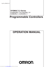 Omron CJ1G/H-CPU series Operation Manual