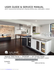 U-Line 3024DWR User Manual & Service Manual