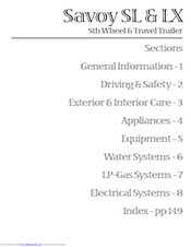 Holiday Savoy SL 2006 Manual