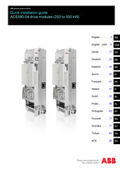 ABB ACS580-04 Quick Installation Manual